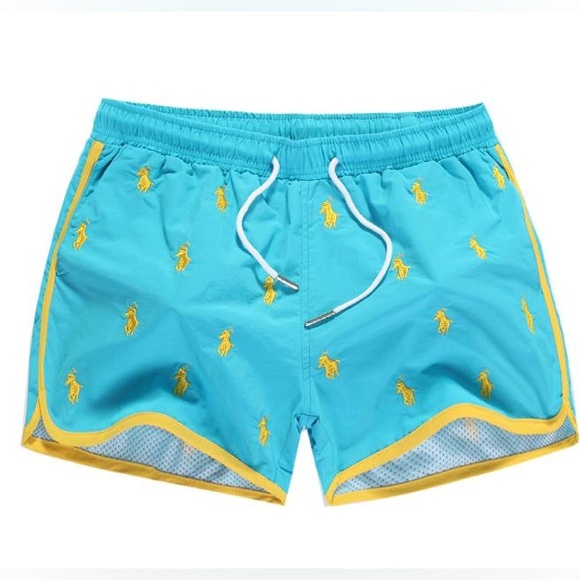 Polo Ralph Lauren Horse Allover Swimshorts Red - Picture 4 of 6